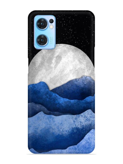 Full Moon Mountain Vector Snap Case for Oppo Reno 7 (5G) Zapvi