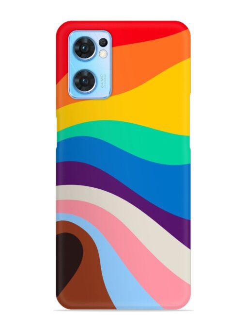 Minimal Pride Art Snap Case for Oppo Reno 7 (5G) Zapvi