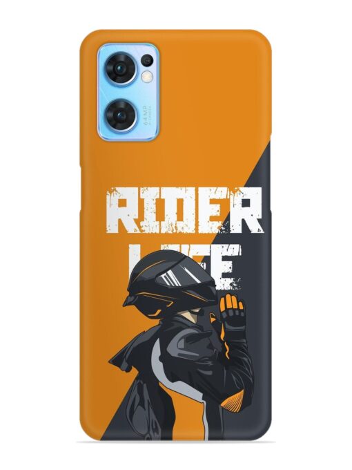 Rider Life Snap Case for Oppo Reno 7 (5G) Zapvi