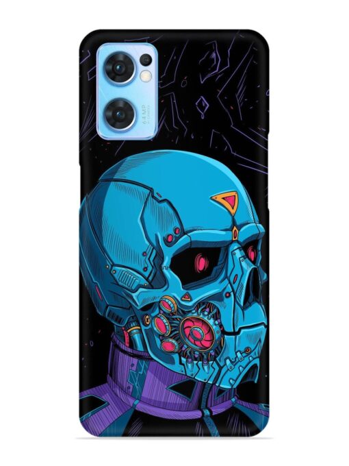 Skull Robo Vector Snap Case for Oppo Reno 7 (5G) Zapvi