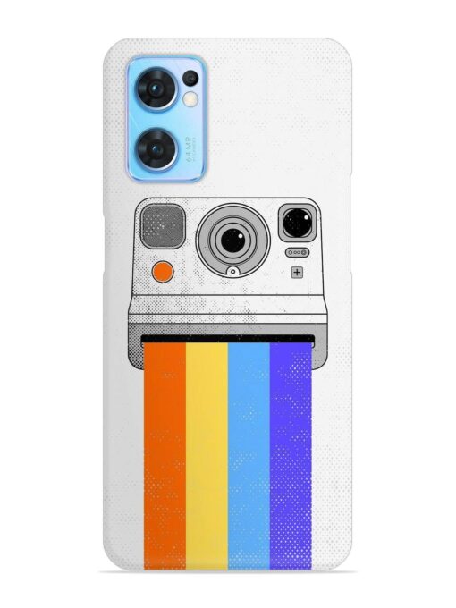 Retro Camera Art Snap Case for Oppo Reno 7 (5G) Zapvi