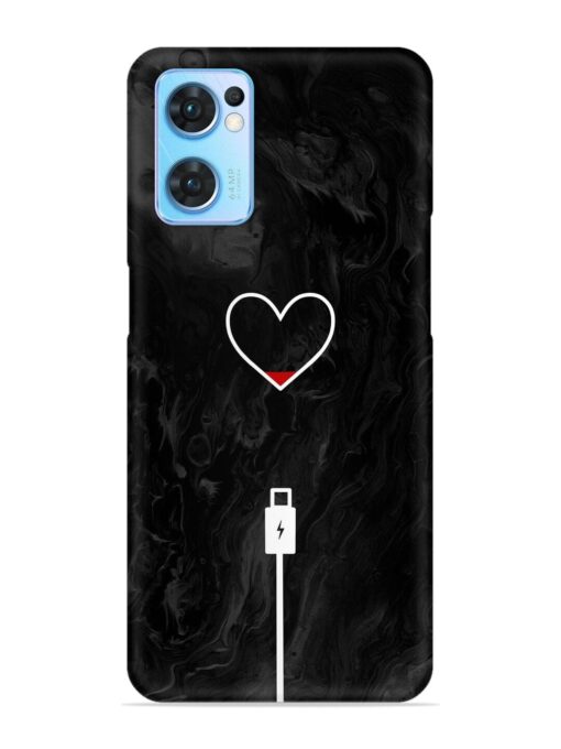 Heart Charging Vector Snap Case for Oppo Reno 7 (5G) Zapvi