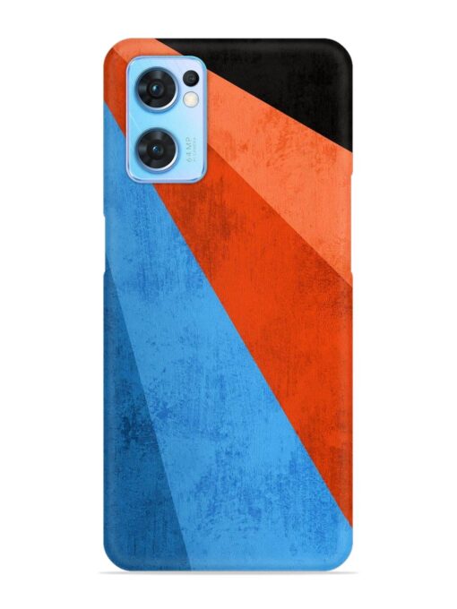 Modern Matte Abstract Snap Case for Oppo Reno 7 (5G) Zapvi