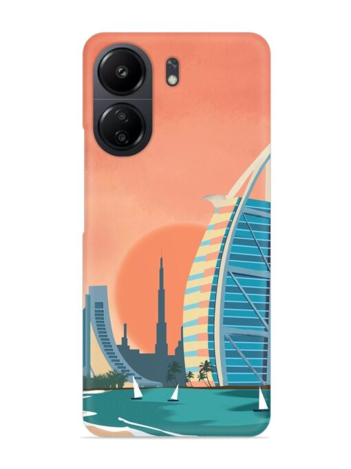 Dubai Architectural Scenery Snap Case for Poco C65 Zapvi