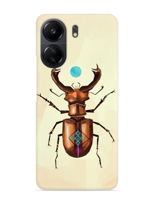 Stag Beetle Vector Snap Case for Poco C65 Zapvi