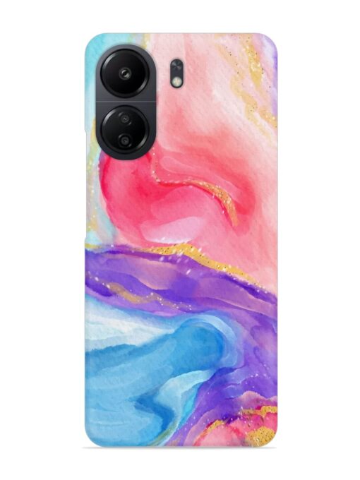 Watercolor Gradient Snap Case for Poco C65 Zapvi