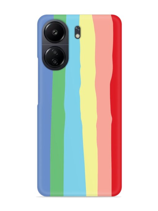 Rainbow Premium Shade Snap Case for Poco C65 Zapvi