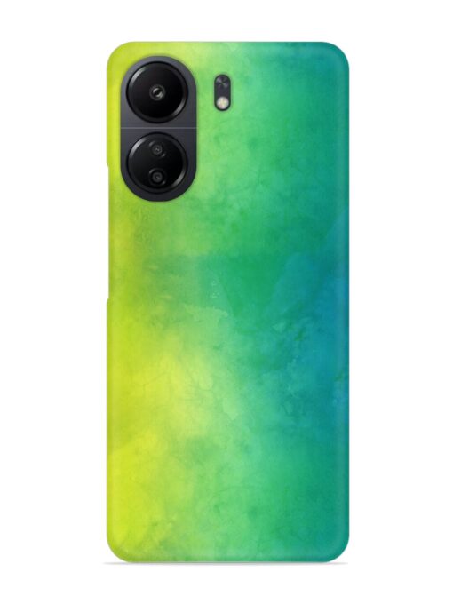 Yellow Green Gradient Snap Case for Poco C65 Zapvi