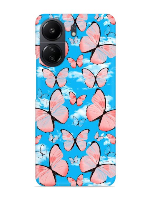 Seamless Pattern Tropical Snap Case for Poco C65 Zapvi