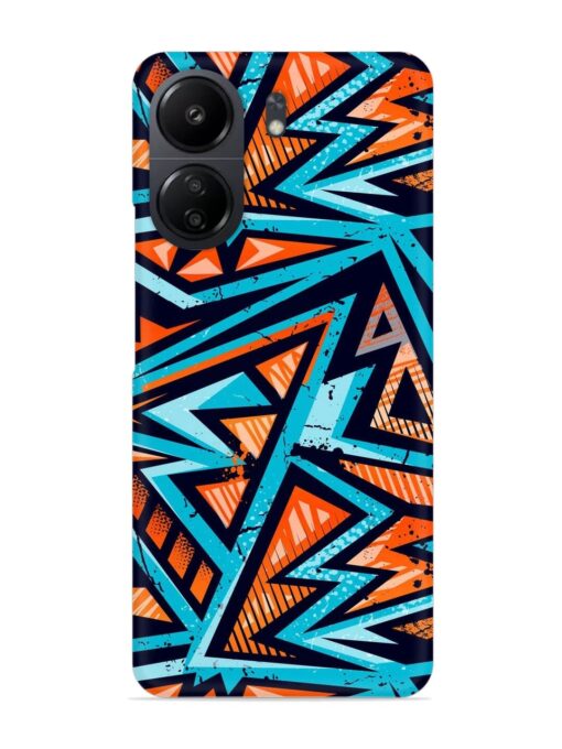 Abstract Seamless Grunge Snap Case for Poco C65 Zapvi