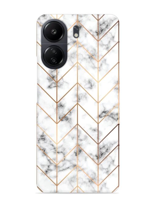 Vector Marble Texture Snap Case for Poco C65 Zapvi