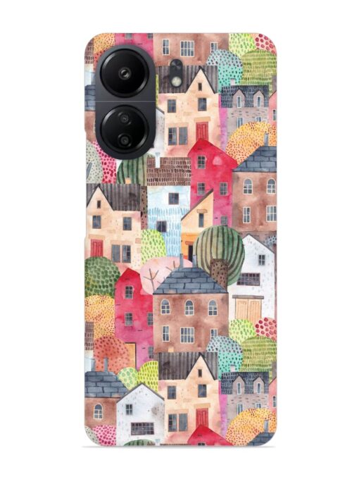 Abstract Seamless Pattern Snap Case for Poco C65 Zapvi