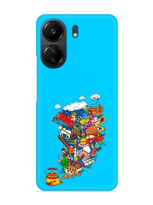 Vector Design Indian Snap Case for Poco C65 Zapvi