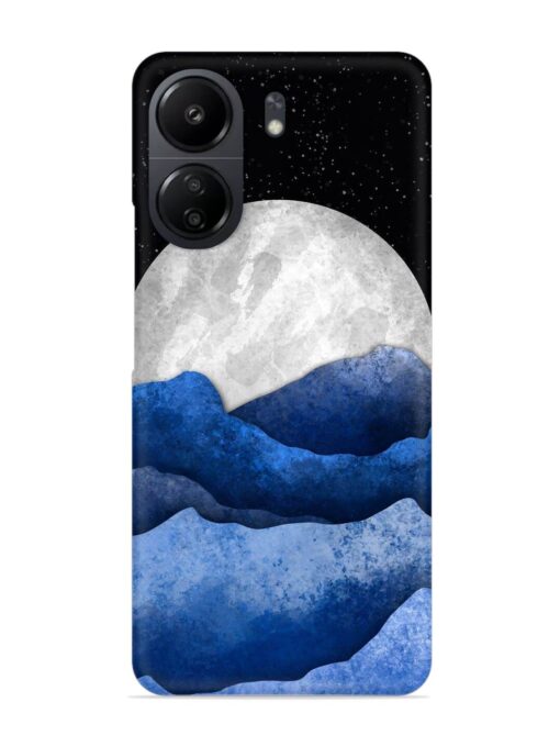 Full Moon Mountain Vector Snap Case for Poco C65 Zapvi