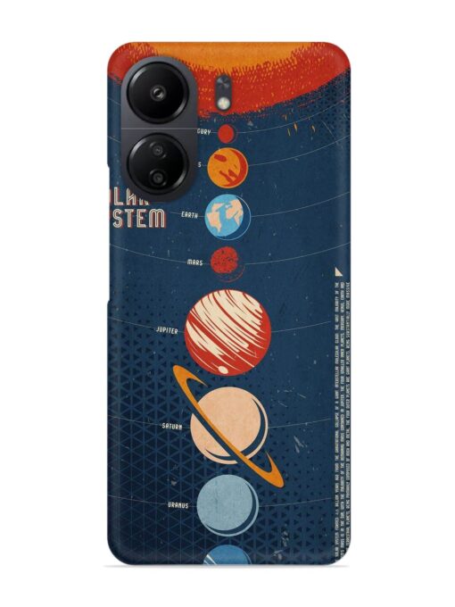 Solar System Vector Snap Case for Poco C65 Zapvi