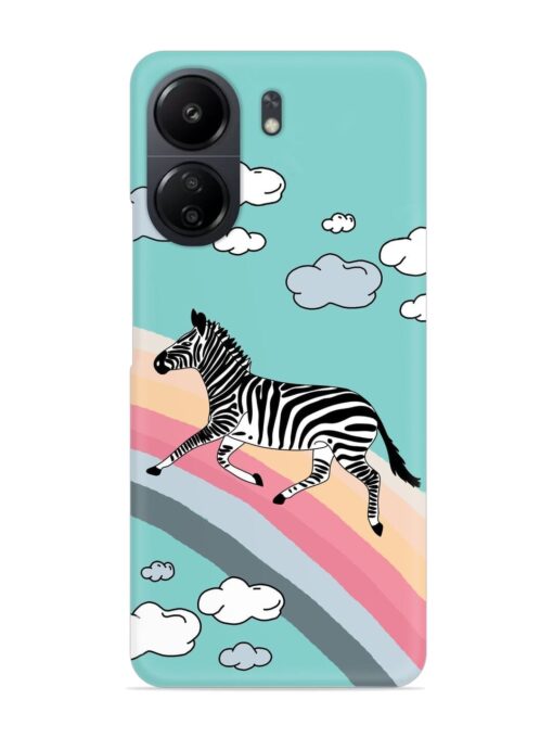 Running Zebra Snap Case for Poco C65 Zapvi