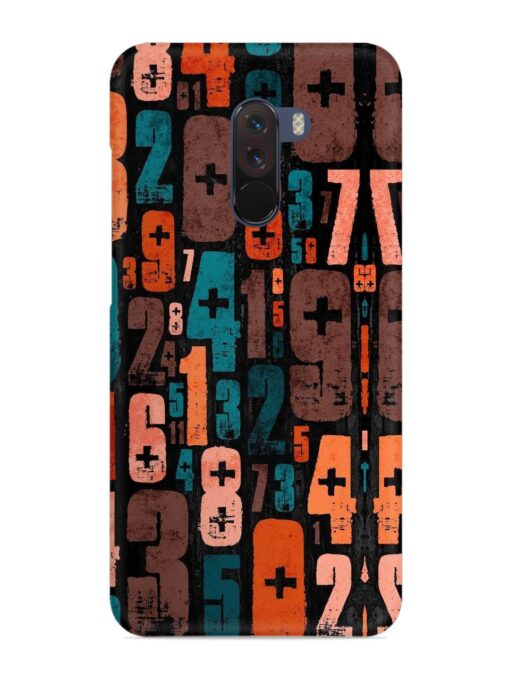 0 To 9 Art Snap Case for Poco F1 Zapvi