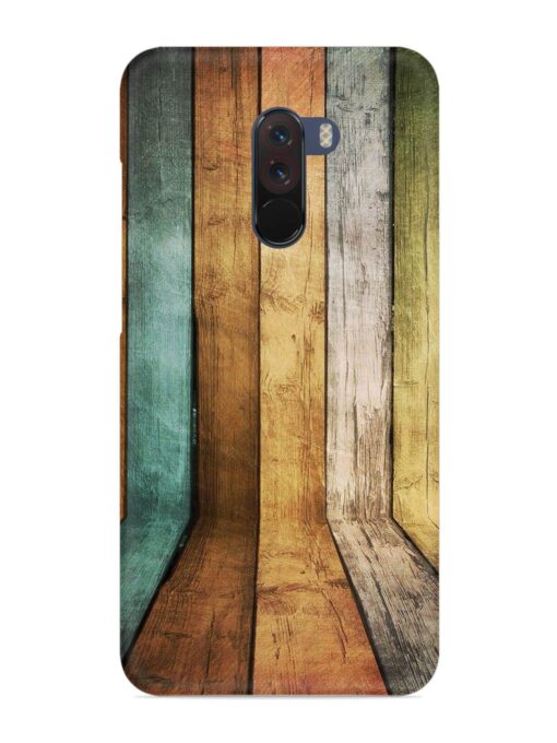 Wooden Realistic Art Snap Case for Poco F1 Zapvi