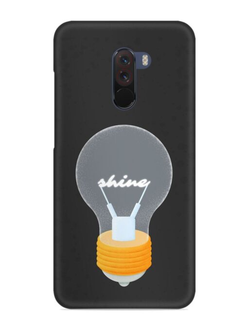 Bulb Background Snap Case for Poco F1 Zapvi