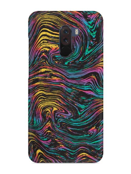 Abstract Liquid Colors Snap Case for Poco F1 Zapvi