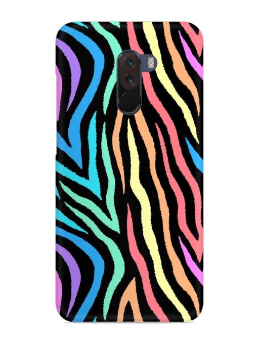 Colorful Abstract Zebra Snap Case for Poco F1 Zapvi