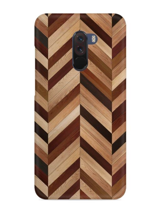 Seamless Wood Parquet Snap Case for Poco F1 Zapvi