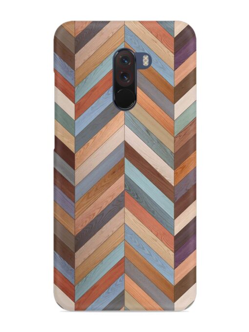 Seamless Wood Parquet Snap Case for Poco F1 Zapvi