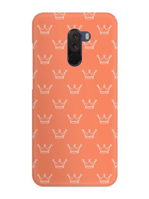 Hand Drawn Crown Snap Case for Poco F1 Zapvi