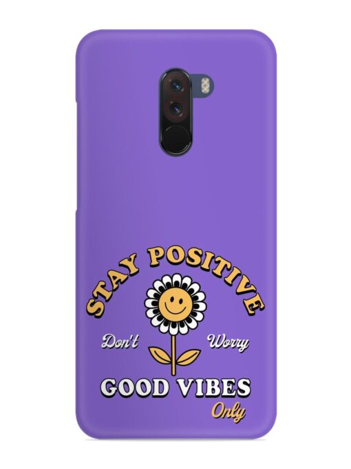 Retro Positive Flower Snap Case for Poco F1 Zapvi