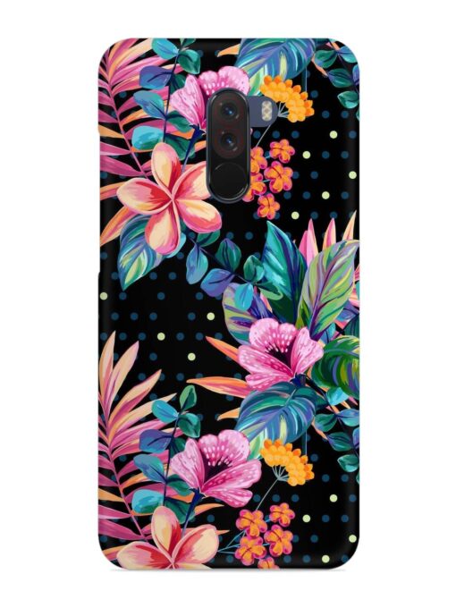 Seamless Floral Pattern Snap Case for Poco F1 Zapvi