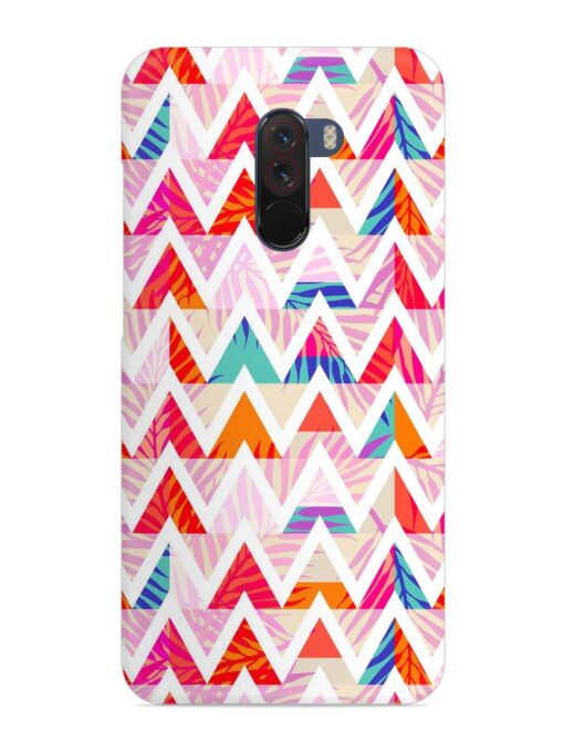 Abstract Triangle Background Snap Case for Poco F1 Zapvi