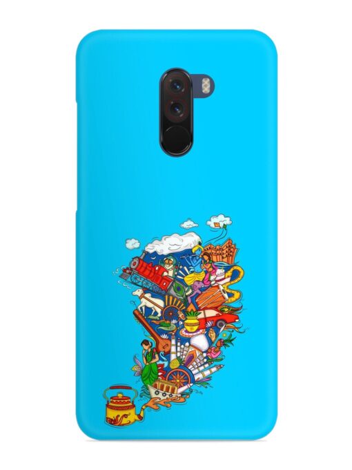 Vector Design Indian Snap Case for Poco F1 Zapvi