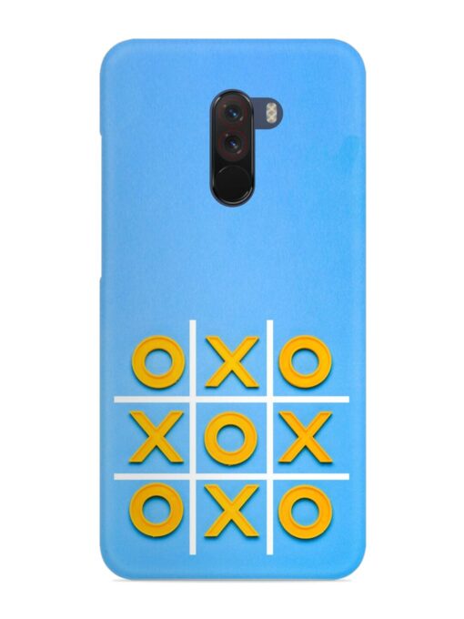 Yellow Plastic Crosses Snap Case for Poco F1 Zapvi