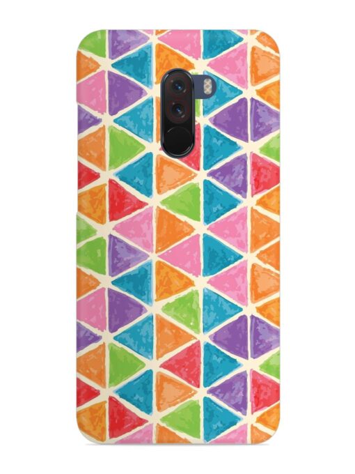 Seamless Colorful Isometric Snap Case for Poco F1 Zapvi