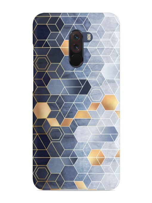 Geometric Abstraction Hexagons Snap Case for Poco F1 Zapvi