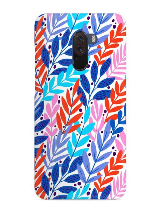 Bright Floral Tropical Snap Case for Poco F1 Zapvi