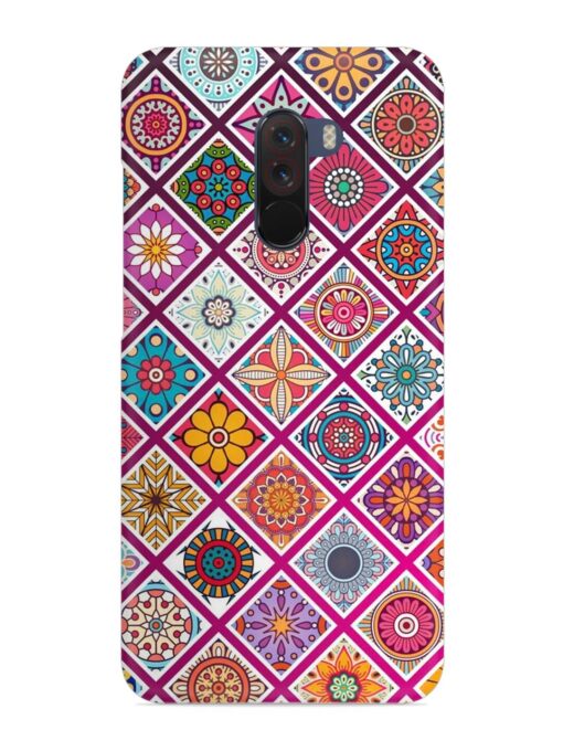 Seamless Tile Pattern Snap Case for Poco F1 Zapvi