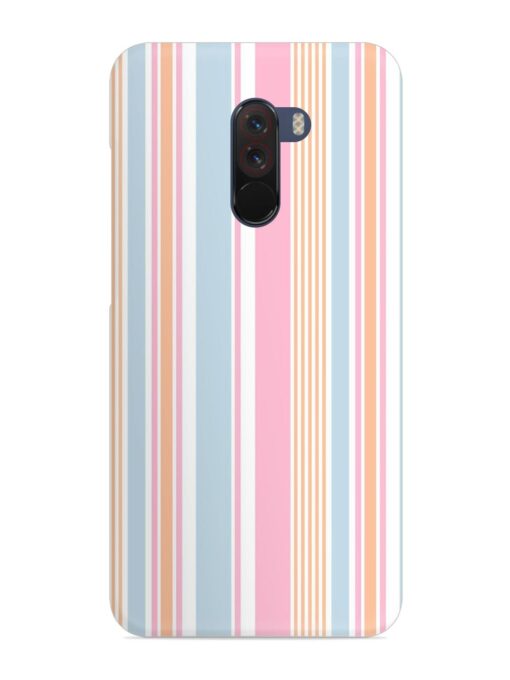 Stripe Seamless Pattern Snap Case for Poco F1 Zapvi