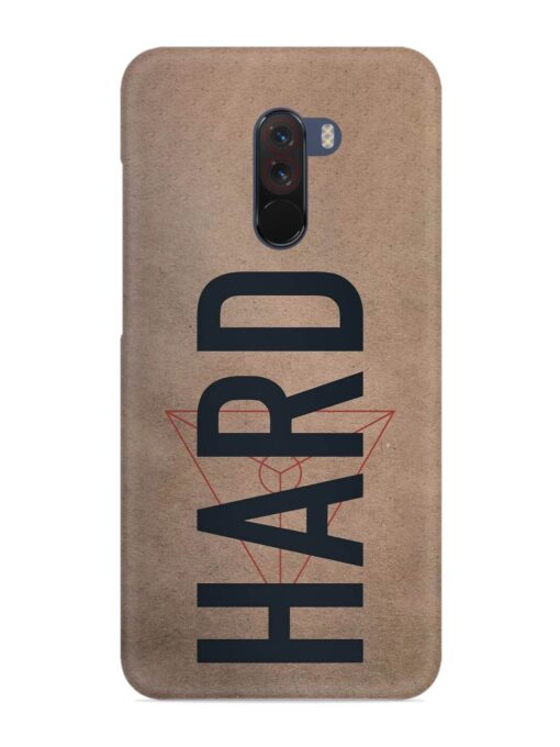 Hard Typo Snap Case for Poco F1 Zapvi