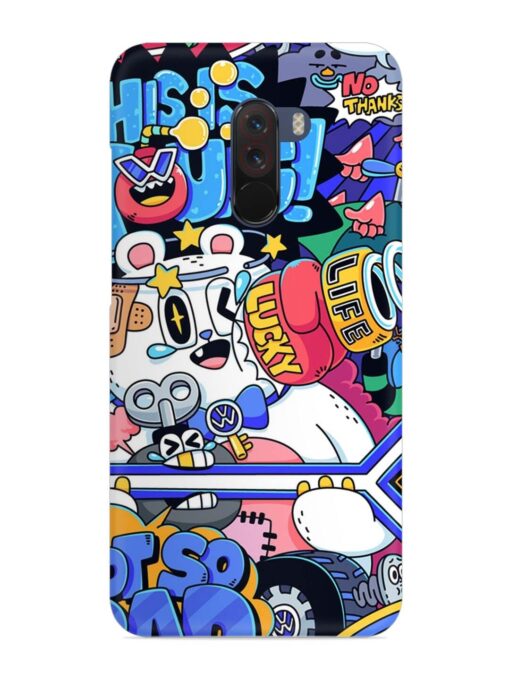 Universal Doodle Snap Case for Poco F1 Zapvi