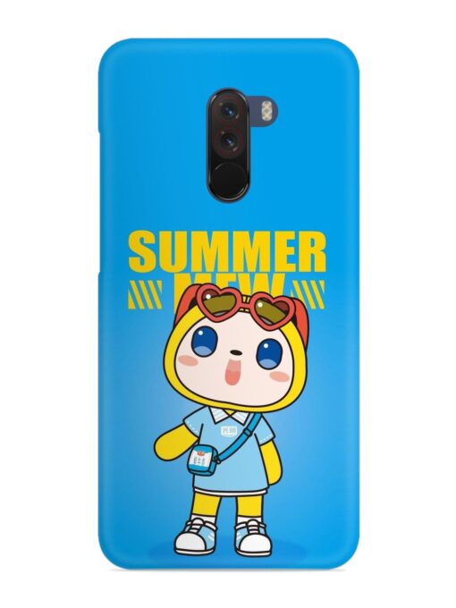 Summer Mew Cartoon Snap Case for Poco F1 Zapvi