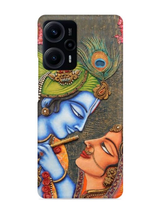 Lord Radha Krishna Flute Art Snap Case for Poco F5 (5G) Zapvi