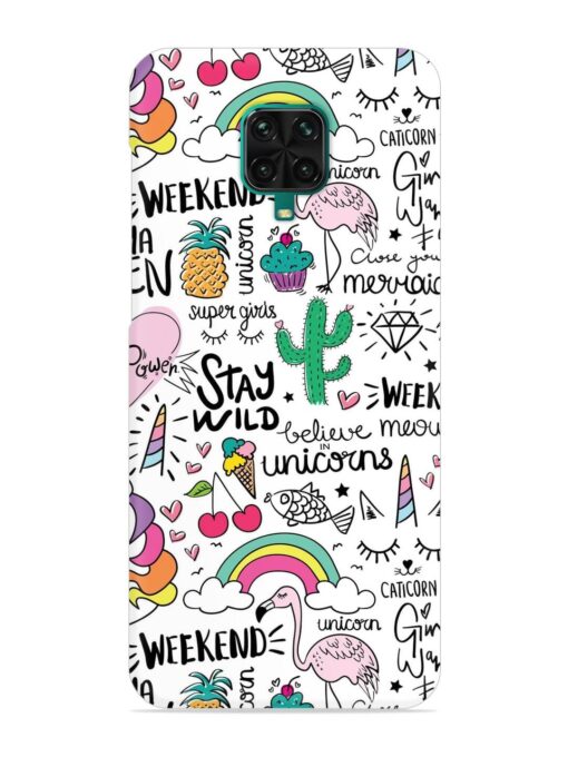 Unicorn Ice Cream Snap Case for Poco M2 Pro Zapvi