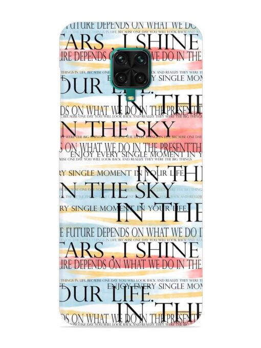 Seamless Slogans Pattern Snap Case for Poco M2 Pro Zapvi