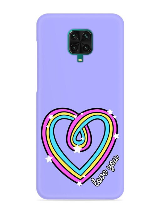 Colorful Rainbow Heart Snap Case for Poco M2 Pro Zapvi