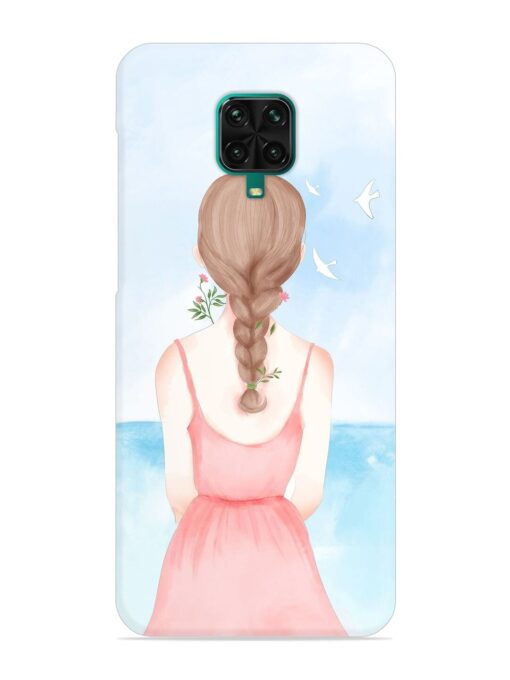 Watercolor Girl Vector Snap Case for Poco M2 Pro Zapvi