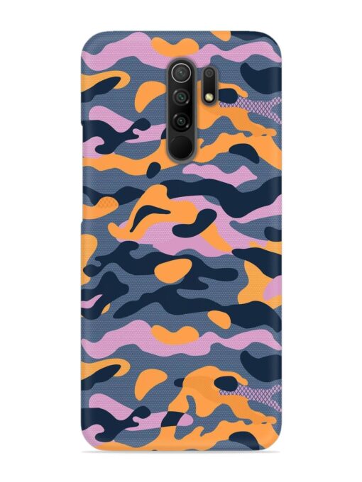 Camouflage Army Military English Orange Art Snap Case for Poco M2 Reloaded Zapvi