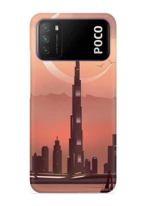 Landmark Burj Khalifa Snap Case for Poco M3 Zapvi