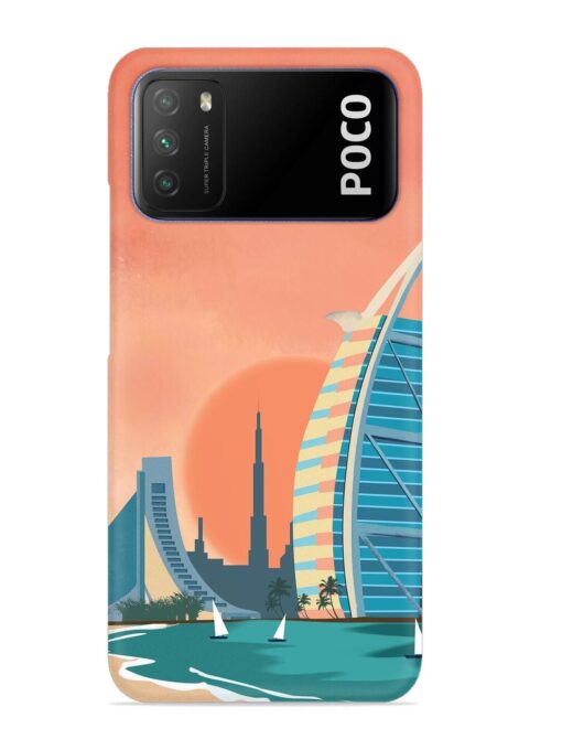 Dubai Architectural Scenery Snap Case for Poco M3 Zapvi