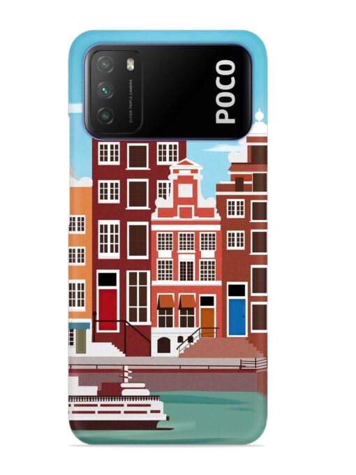 Scenery Architecture Amsterdam Landscape Snap Case for Poco M3 Zapvi